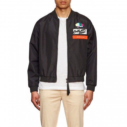 Casaco Bomber com patches Casaco Bomber com patches