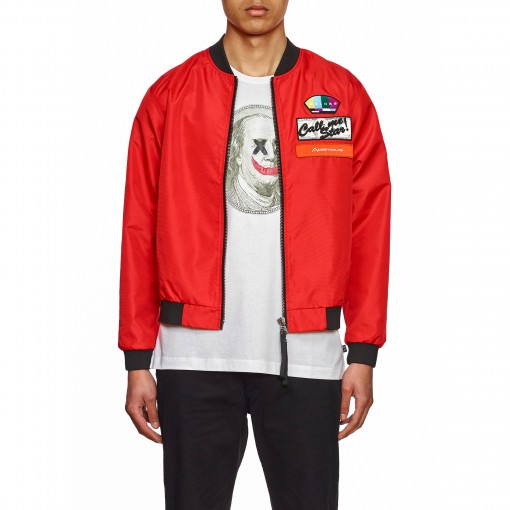 Casaco Bomber com patches Casaco Bomber com patches