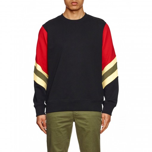 Sweat-shirt com mangas listradas Sweat-shirt com mangas listradas