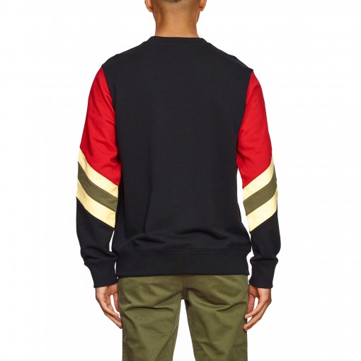 Sweat-shirt com mangas listradas Sweat-shirt com mangas listradas