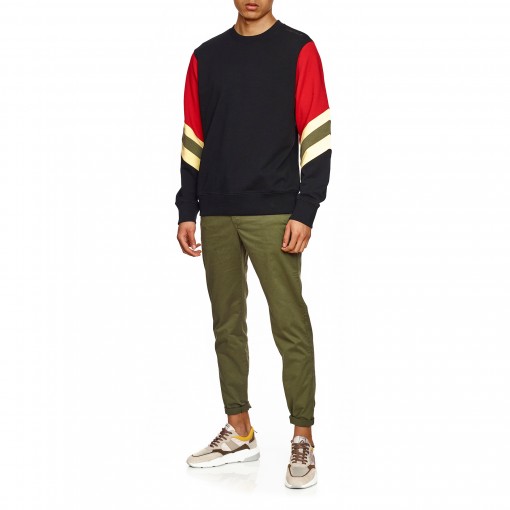 Sweat-shirt com mangas listradas Sweat-shirt com mangas listradas