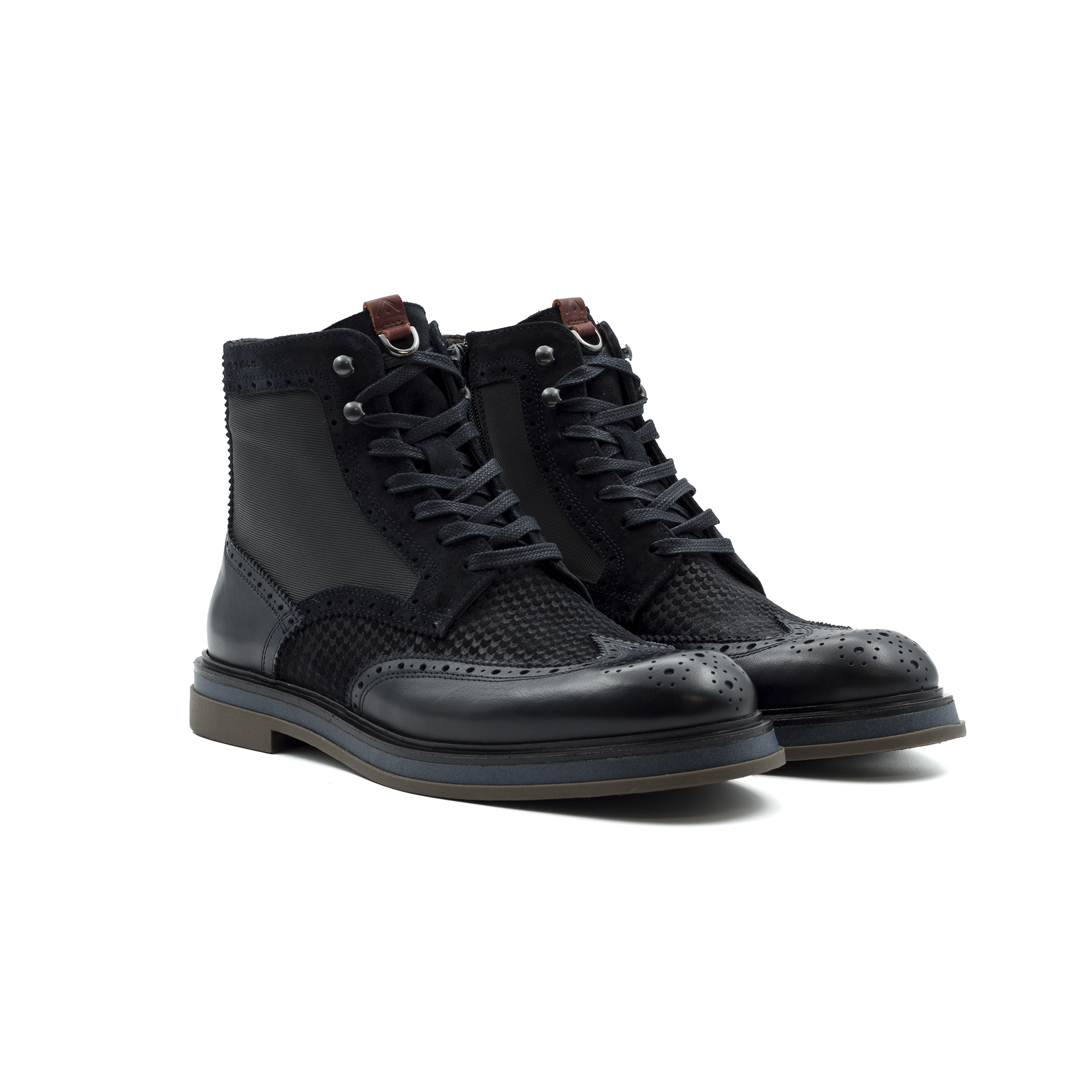 BTR Mixed Brogue Boots