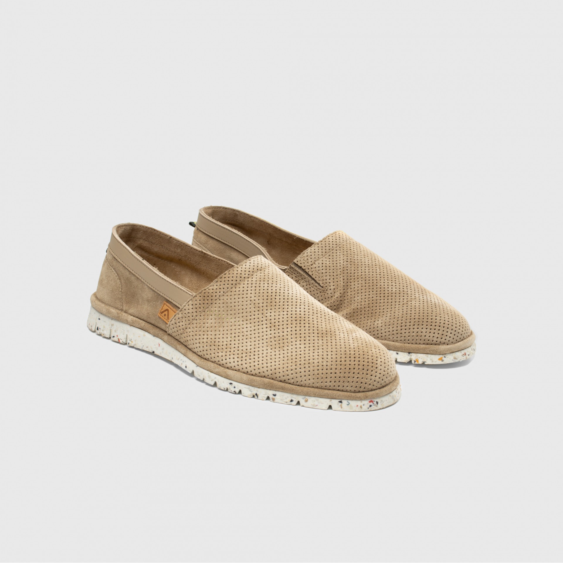 AMBER Perforated Suede Slip-On