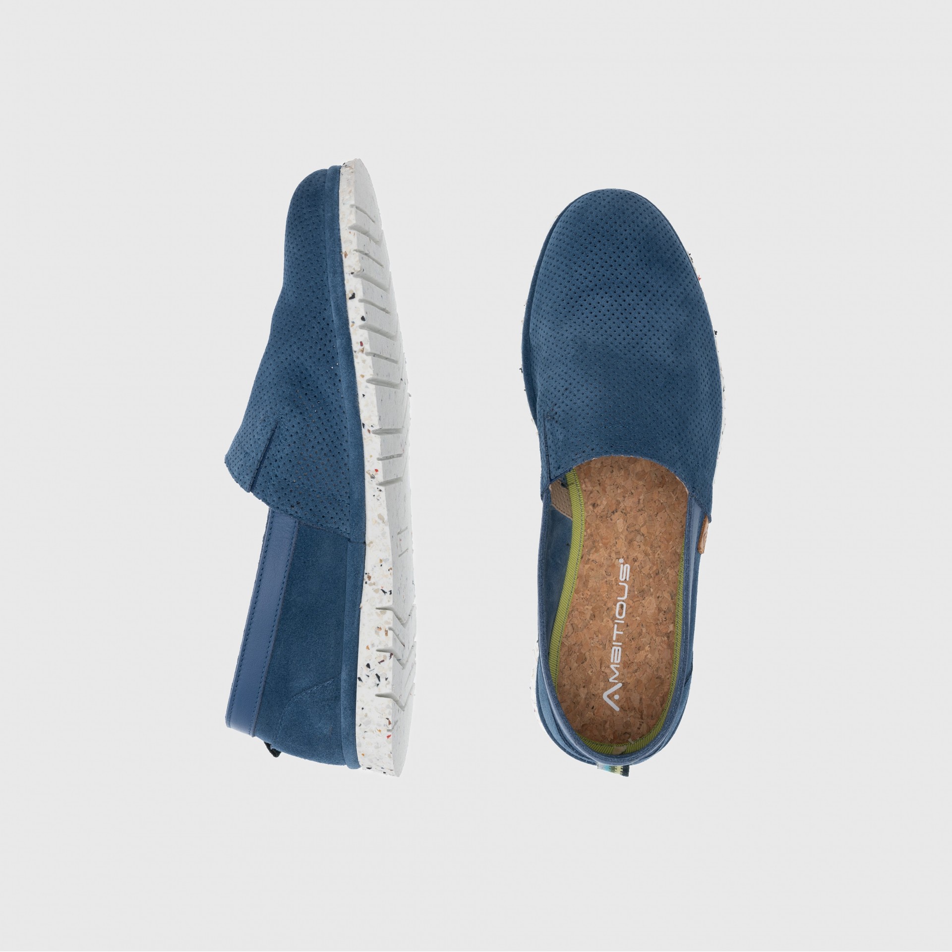 AMBER Perforated Suede Slip-On