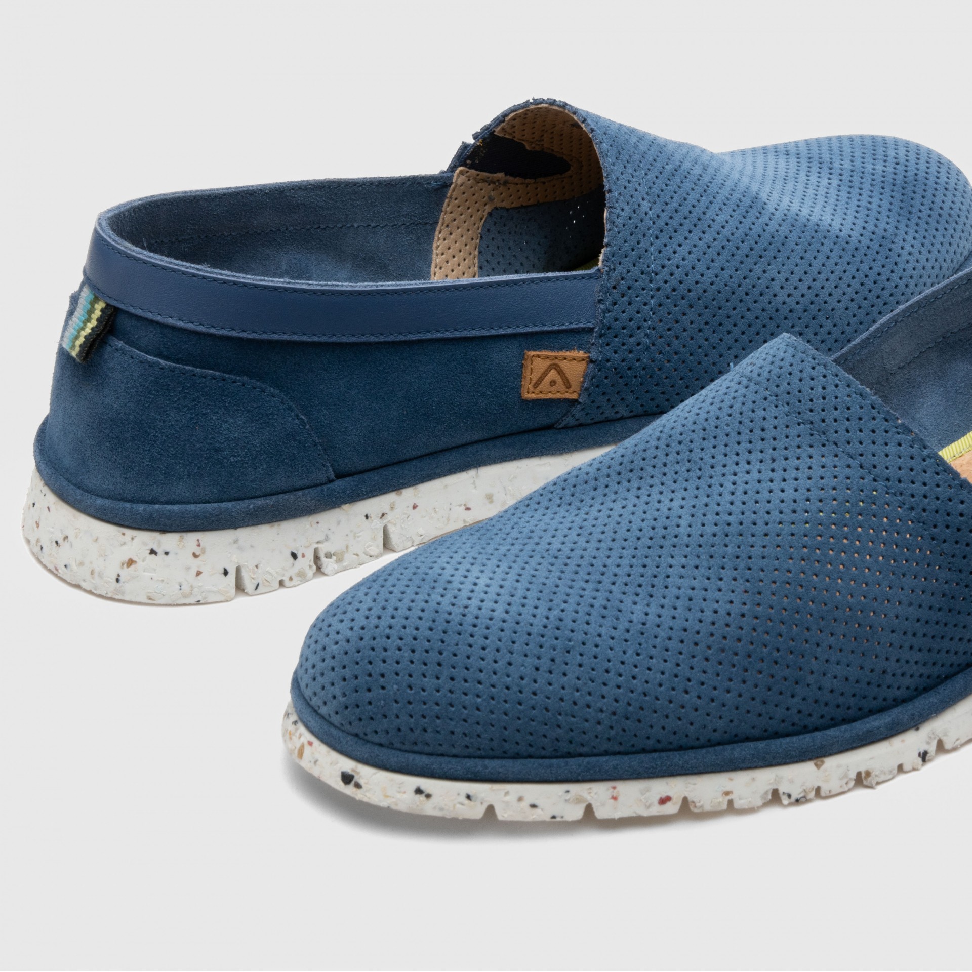 AMBER Perforated Suede Slip-On