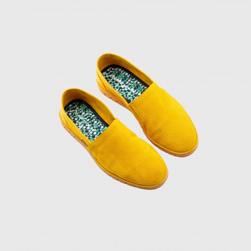 AMBER Perforated Suede Slip-On