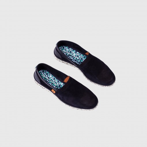 AMBER Perforated Suede Slip-On