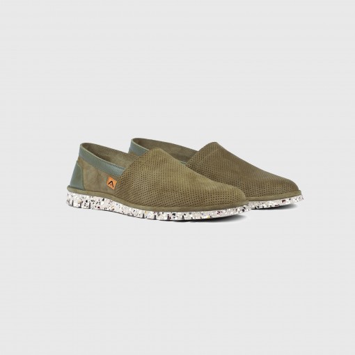 AMBER Perforated Suede Slip-On