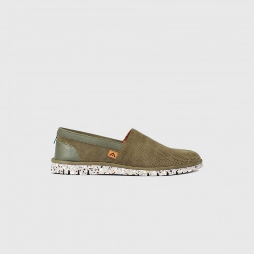 AMBER Perforated Suede Slip-On