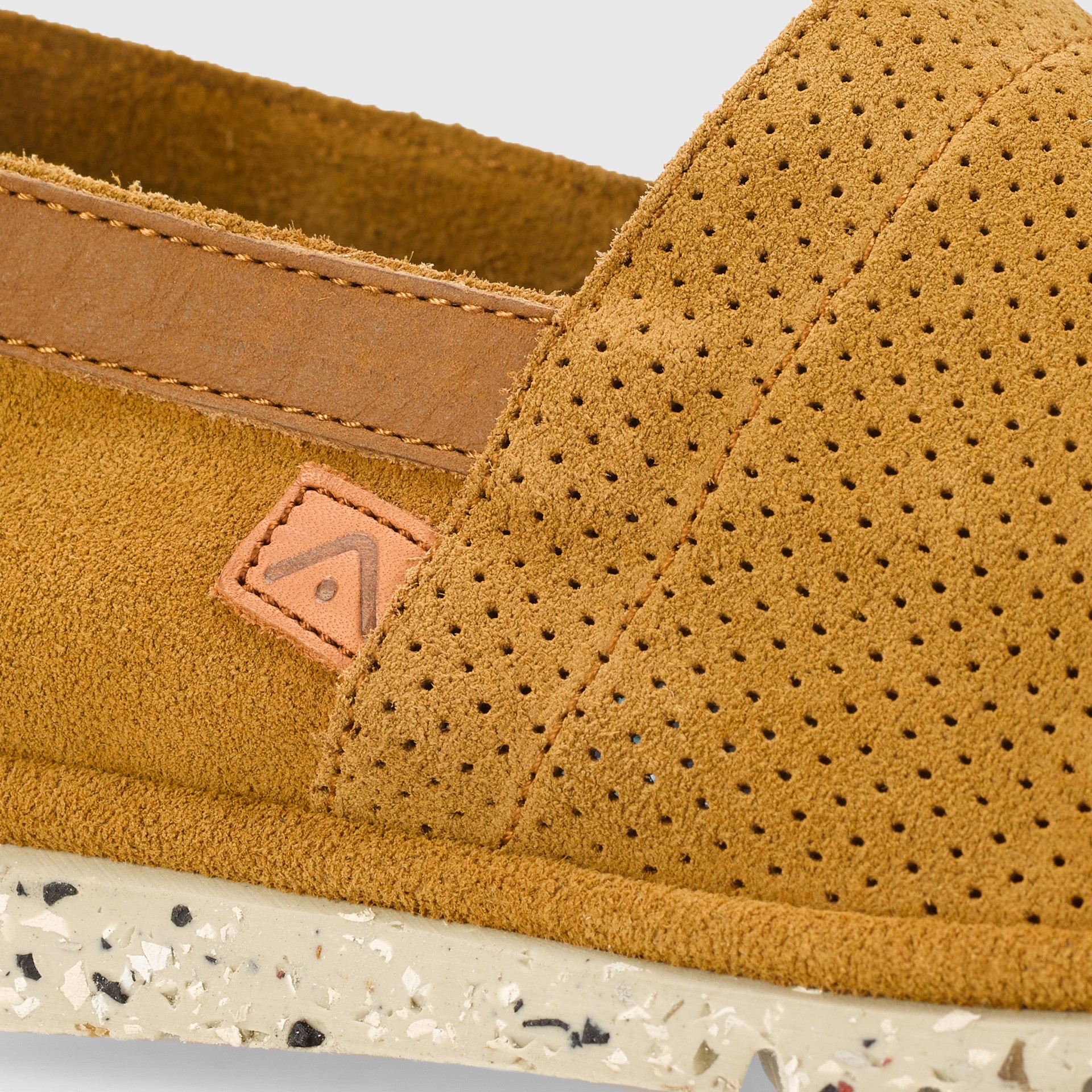 AMBER Perforated Suede Slip-On