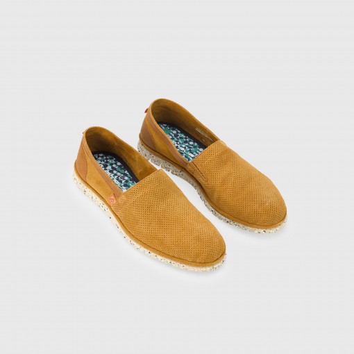 AMBER Perforated Suede Slip-On