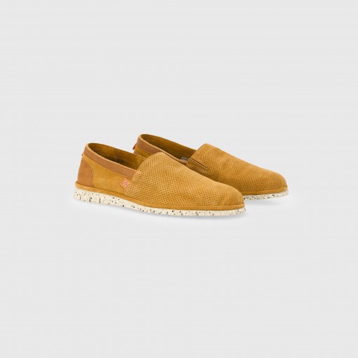 AMBER Perforated Suede Slip-On