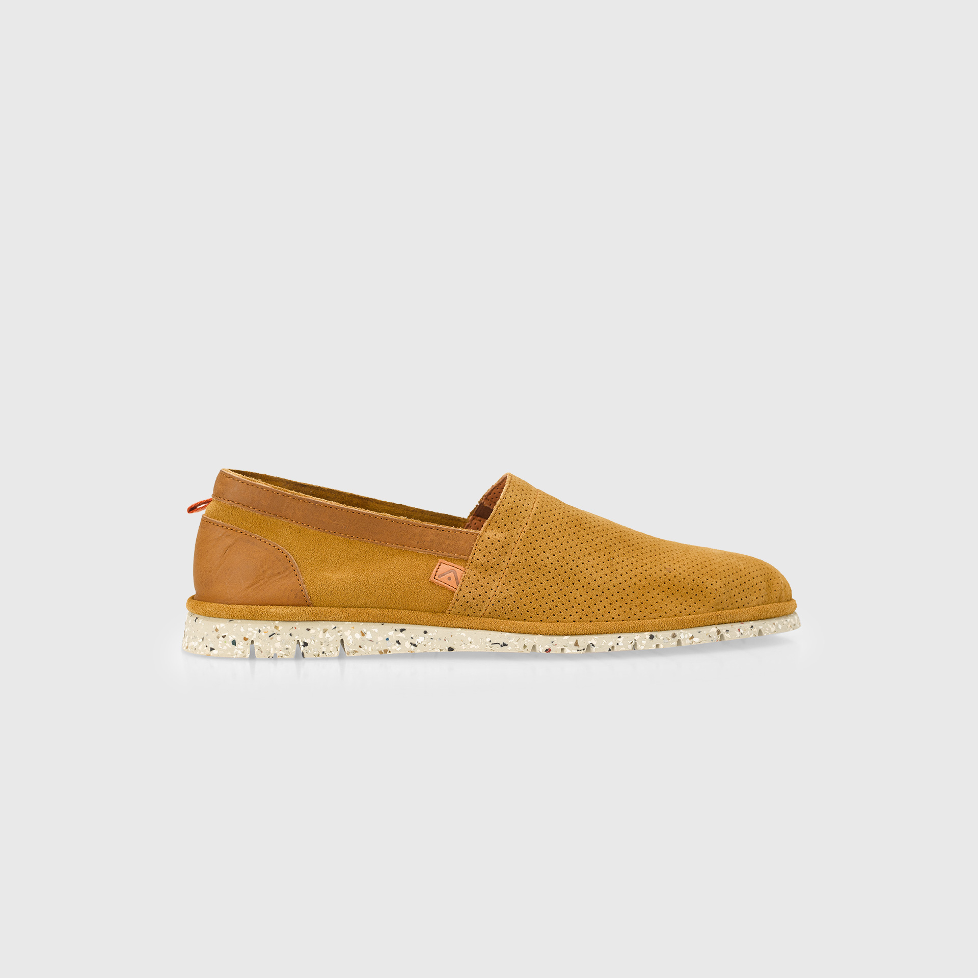 AMBER Perforated Suede Slip-On