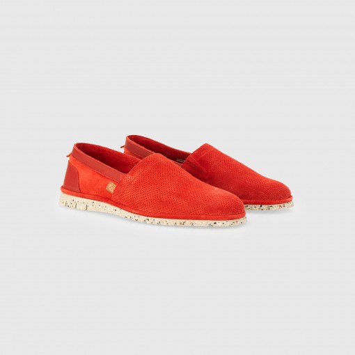 AMBER Perforated Suede Slip-On