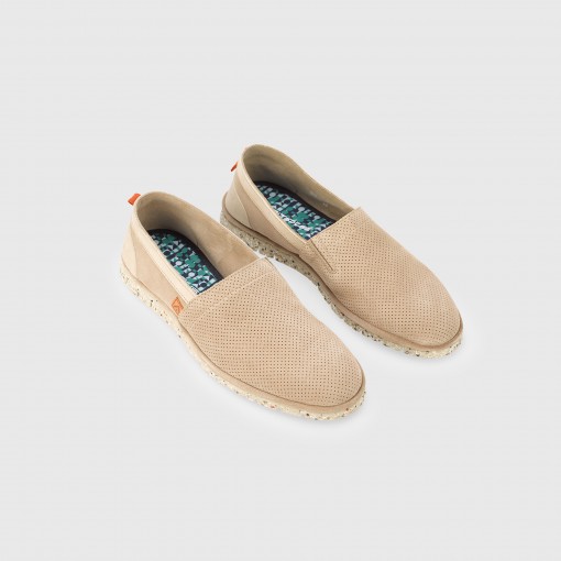 AMBER Perforated Suede Slip-On