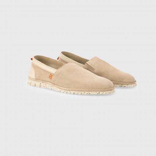 AMBER Perforated Suede Slip-On