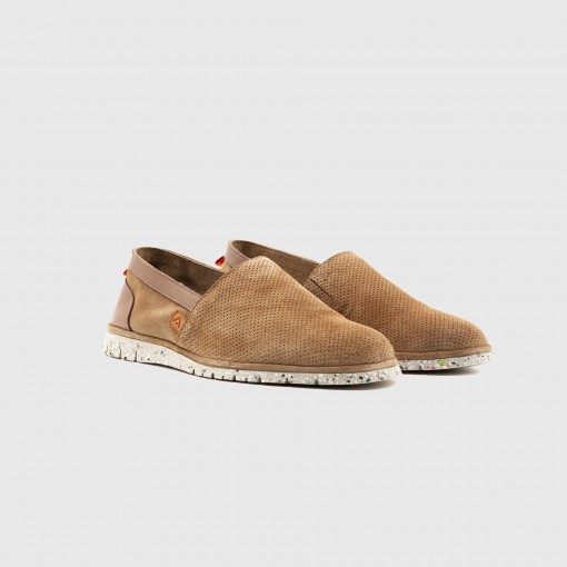 AMBER Perforated Suede Slip-On