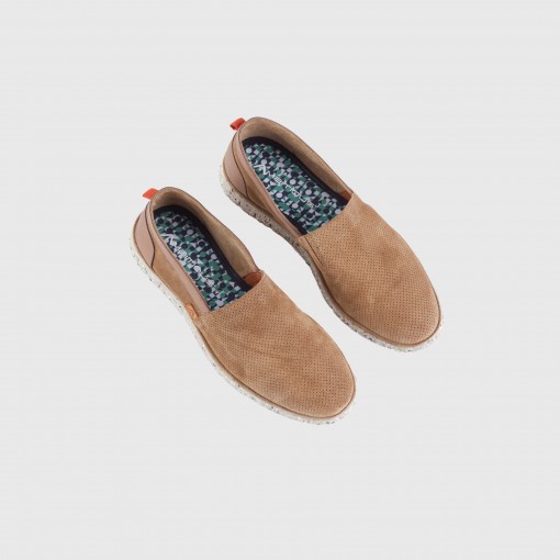 AMBER Perforated Suede Slip-On