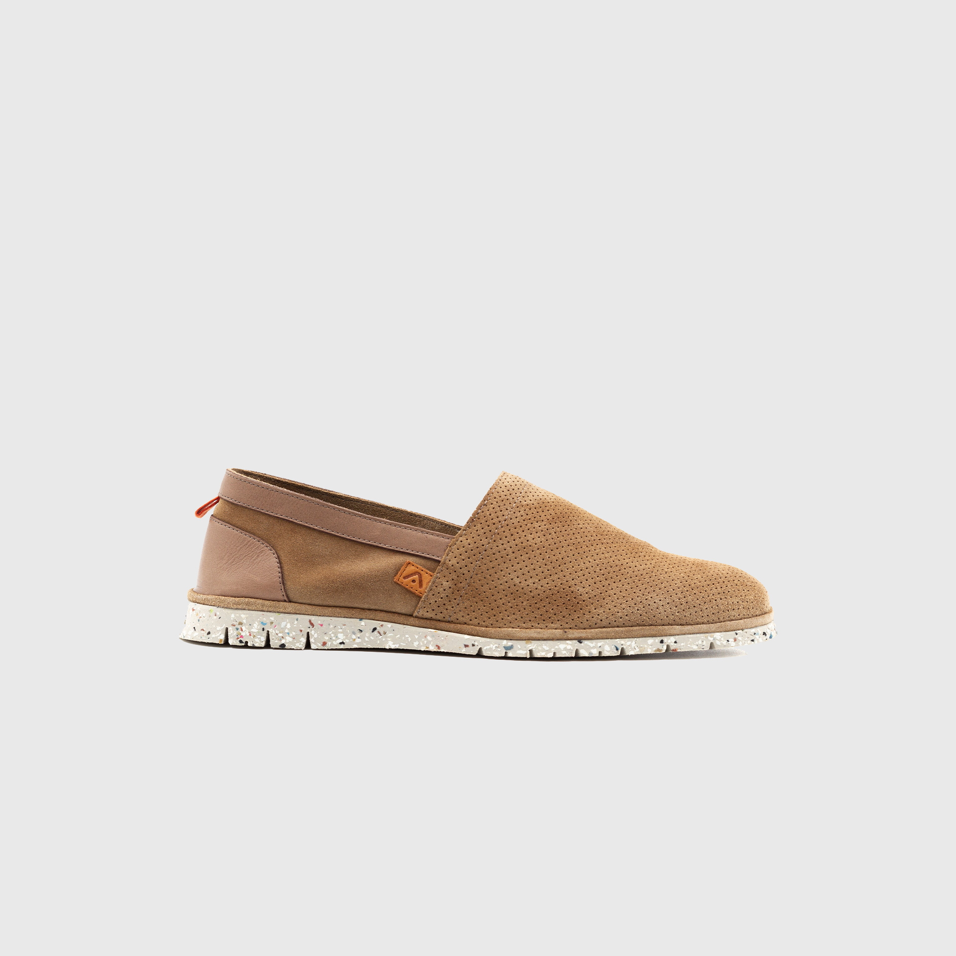 AMBER Perforated Suede Slip-On