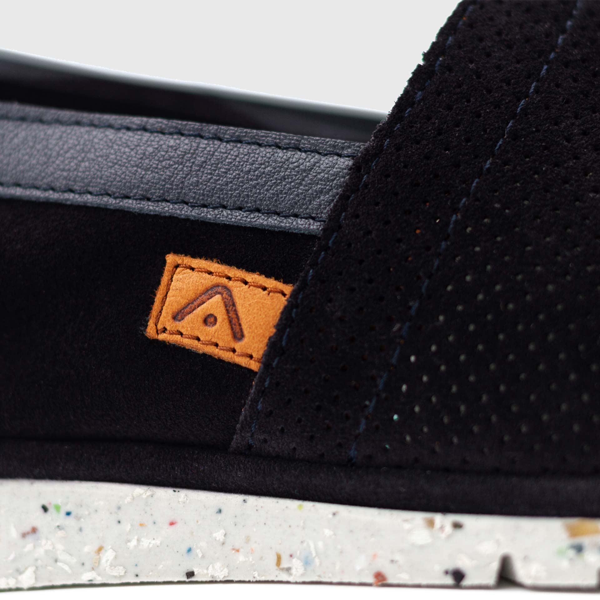 AMBER Perforated Suede Slip-On
