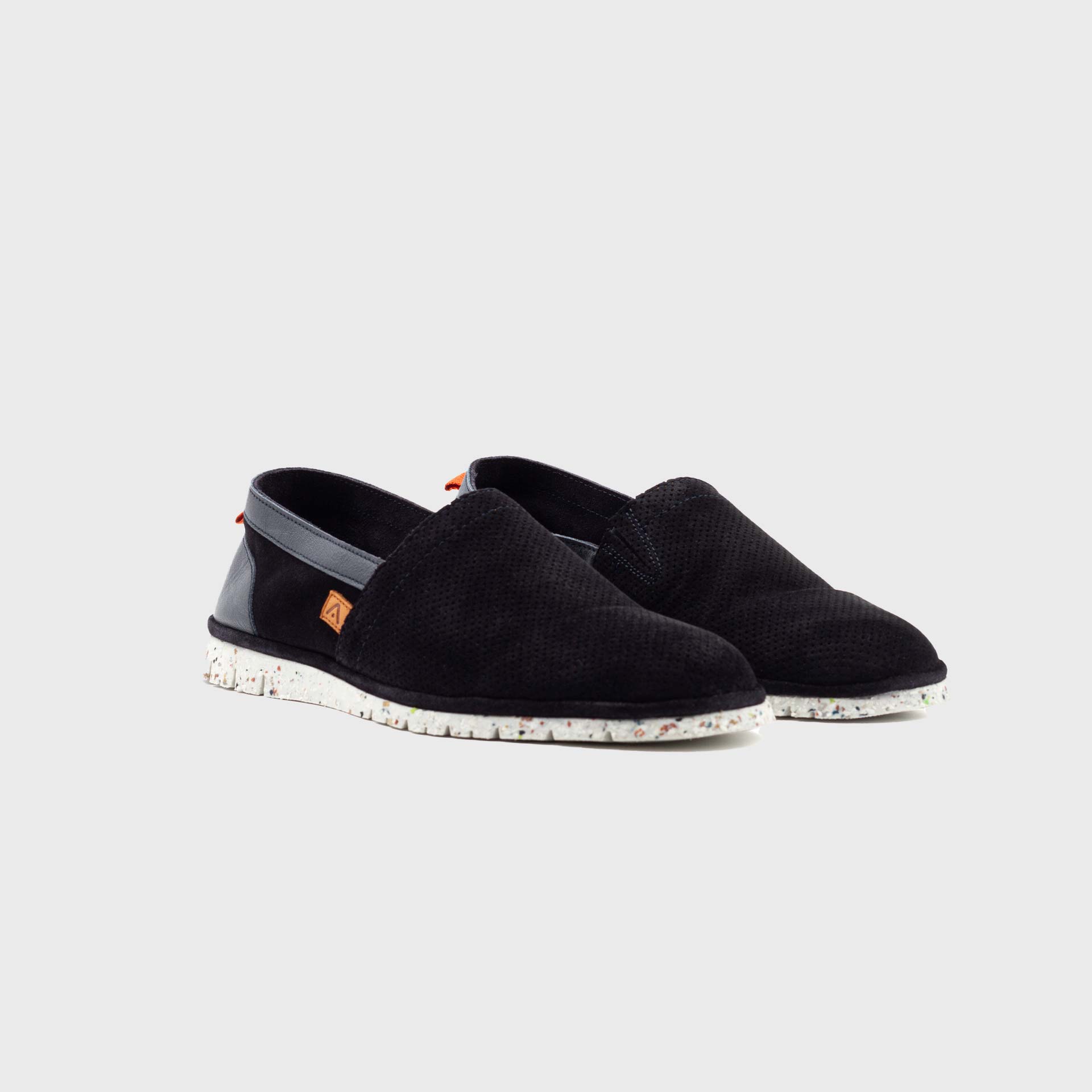 AMBER Perforated Suede Slip-On