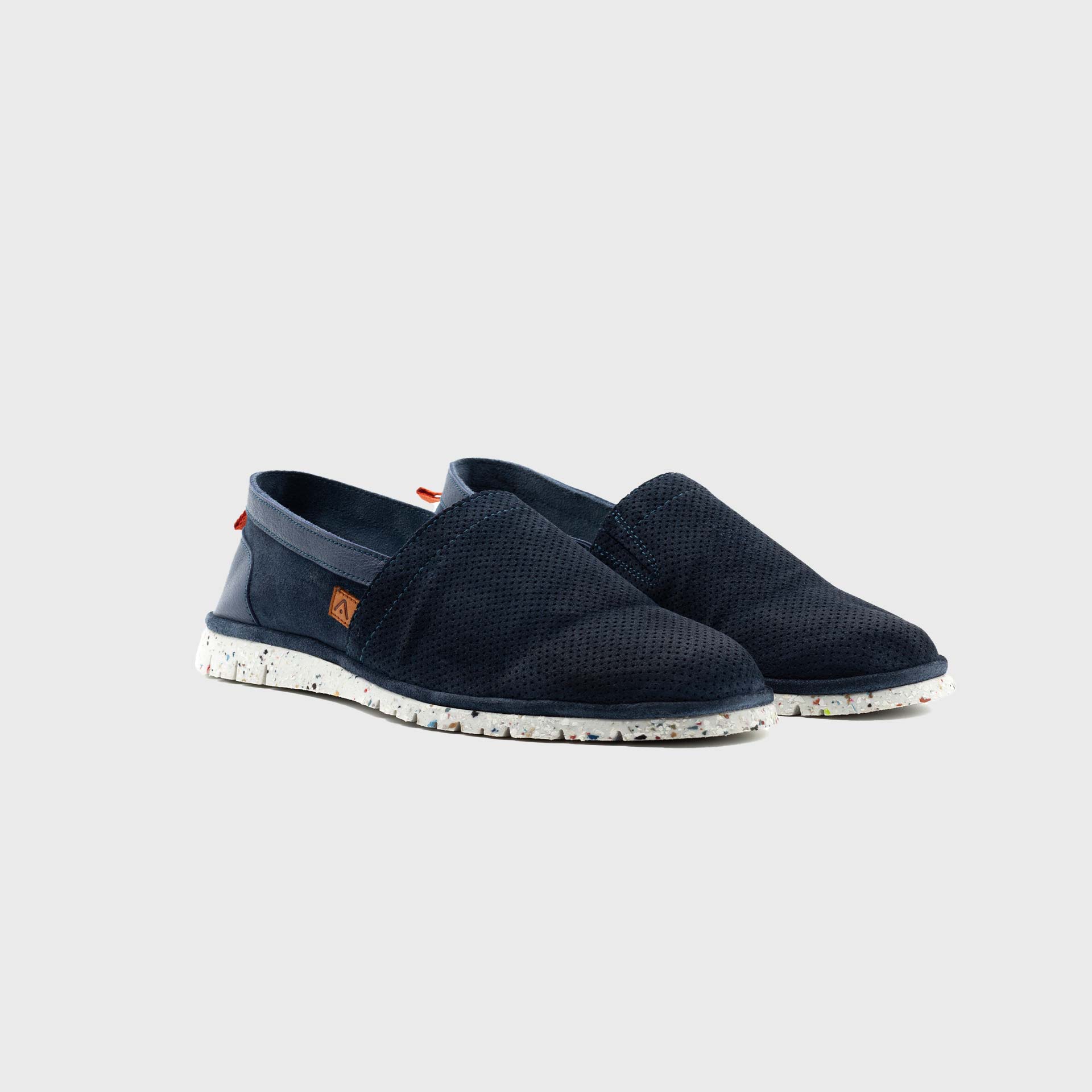 AMBER Perforated Suede Slip-On