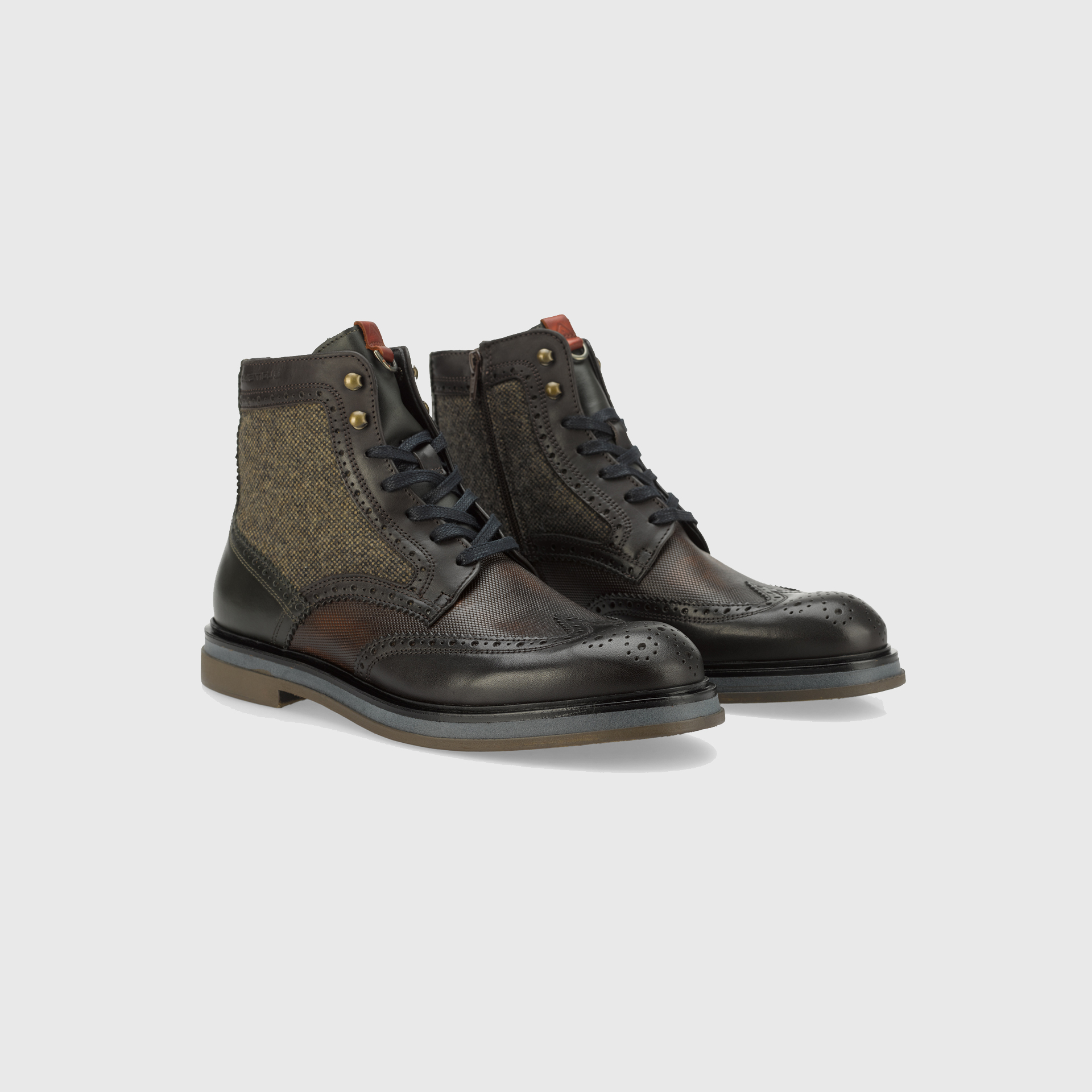 BTR Mixed Brogue Boots