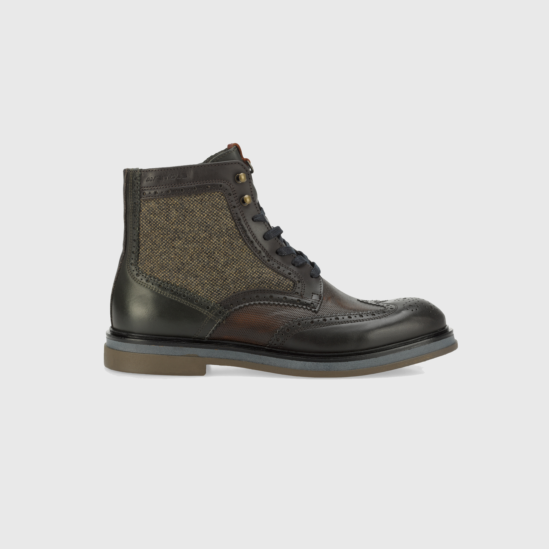 BTR Mixed Brogue Boots