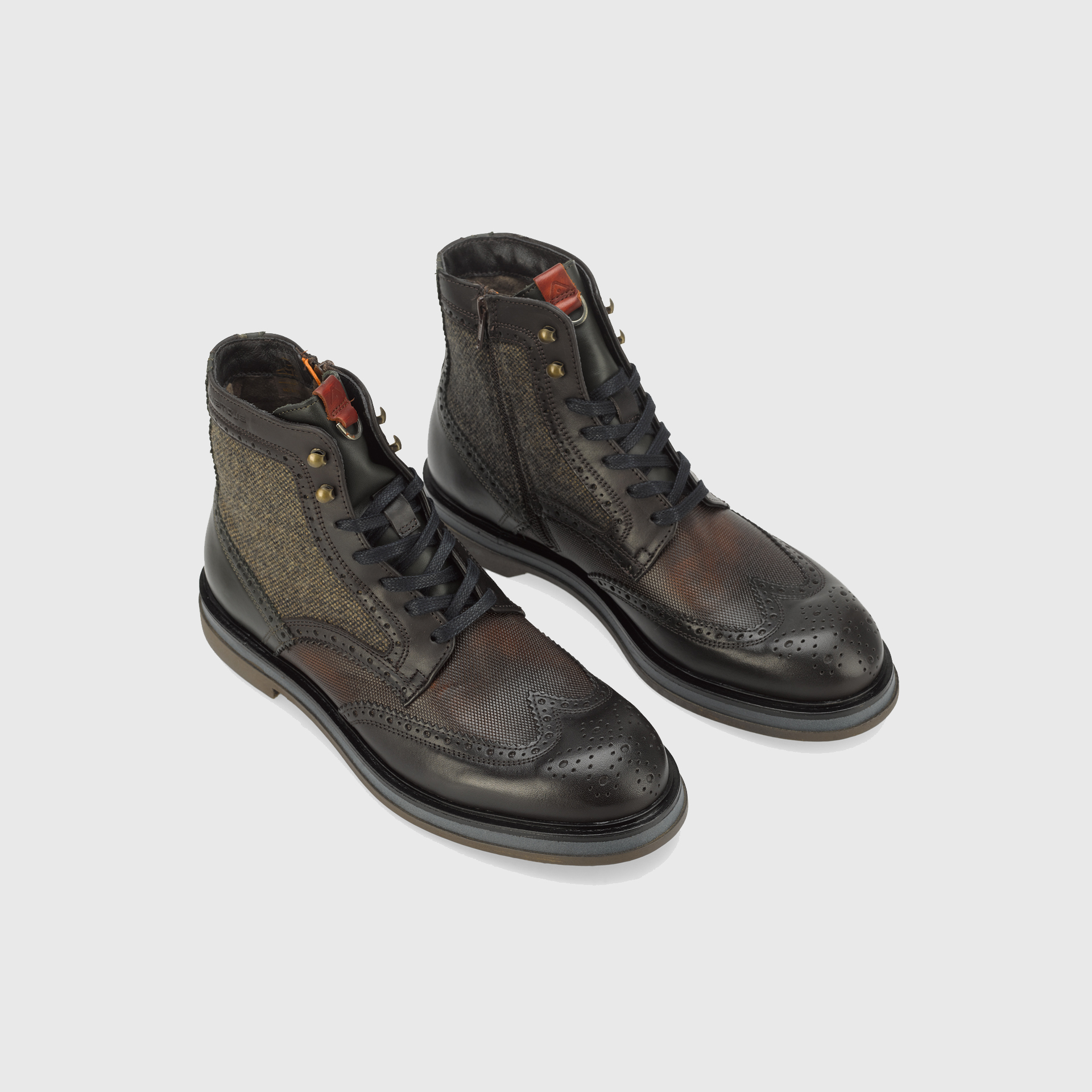 BTR Mixed Brogue Boots