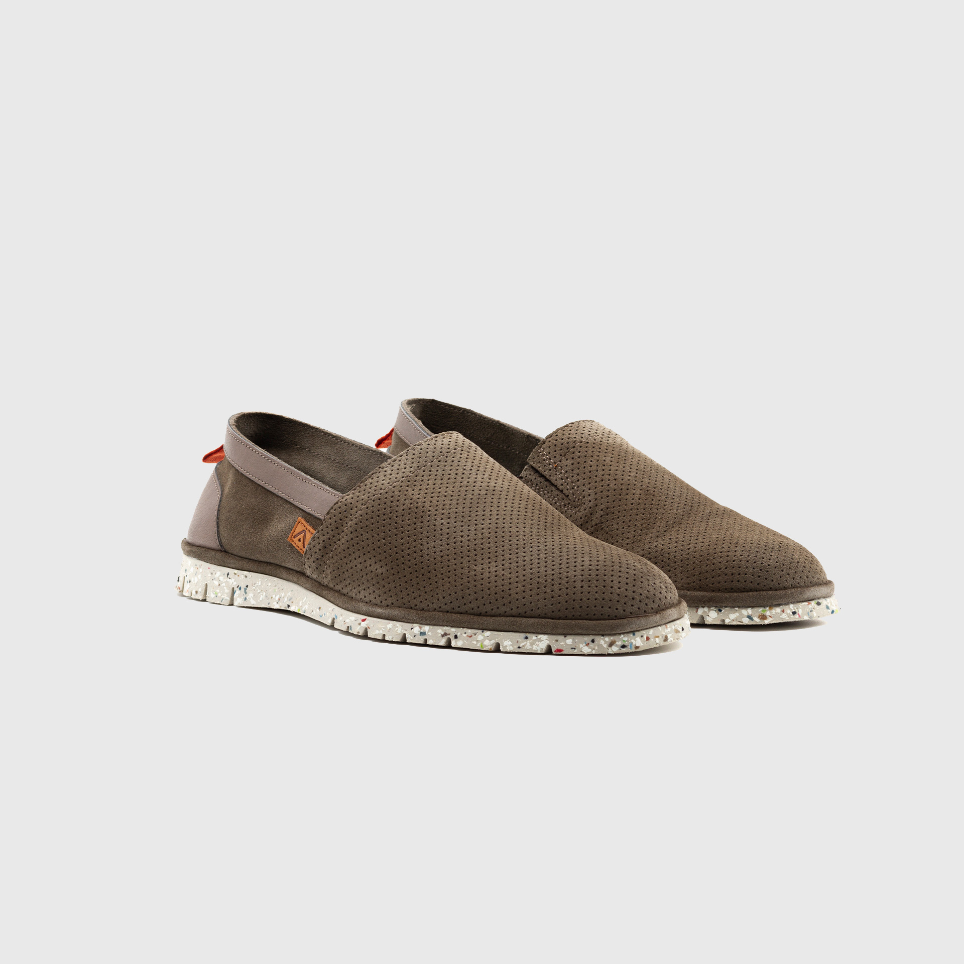 AMBER Perforated Suede Slip-On