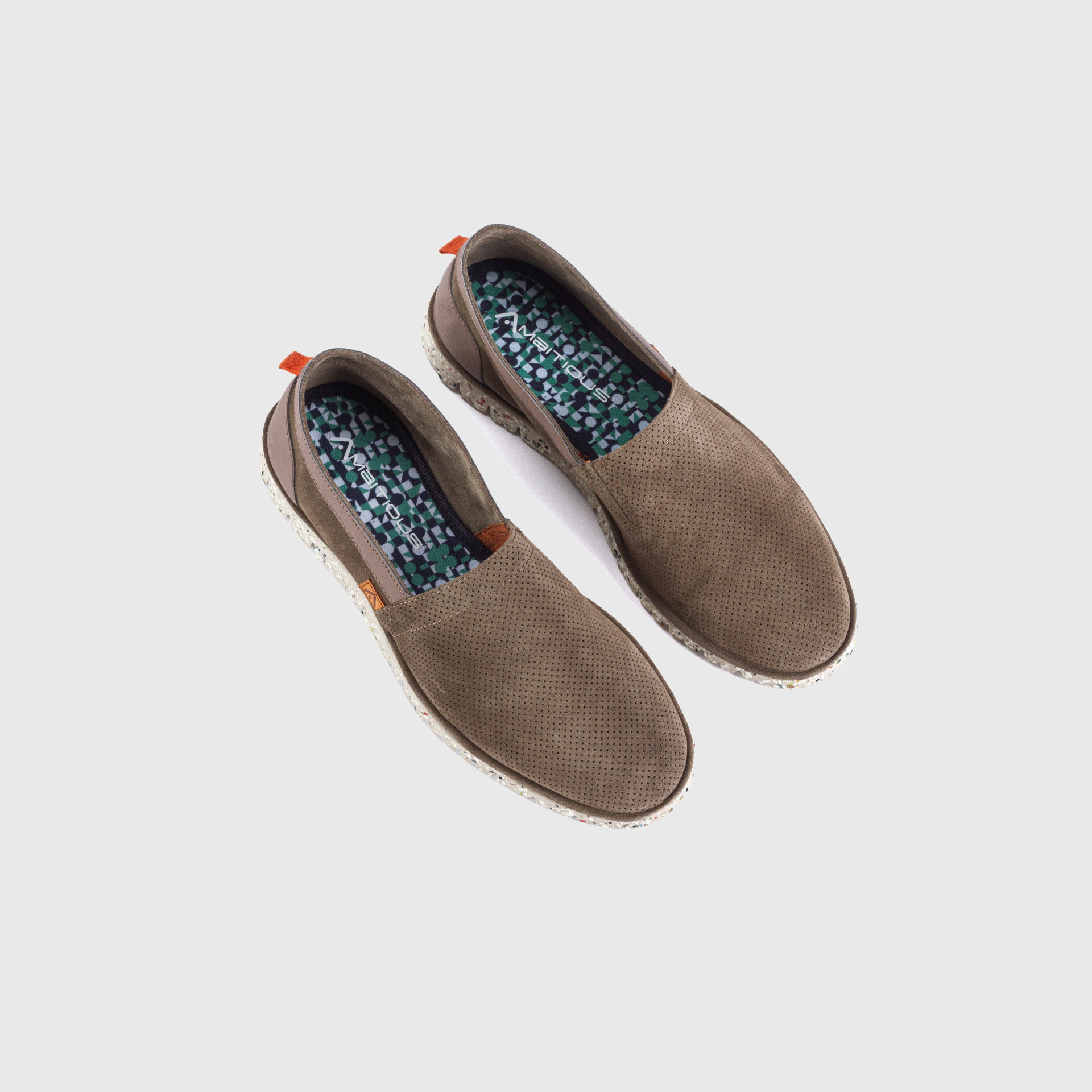 AMBER Perforated Suede Slip-On