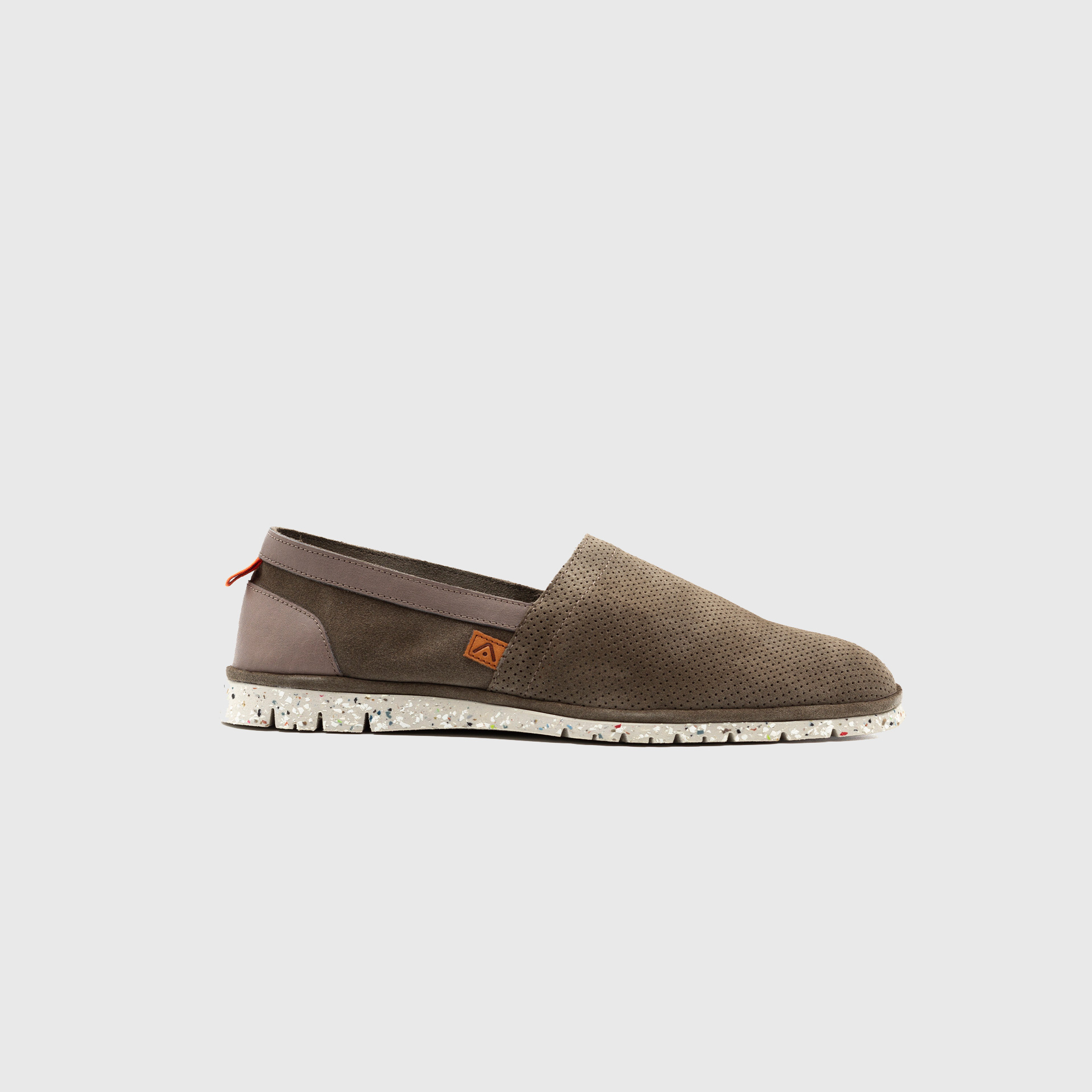 AMBER Perforated Suede Slip-On