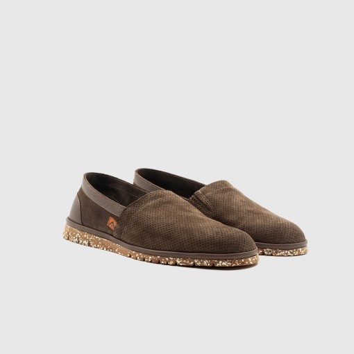 AMBER Perforated Suede Slip-On