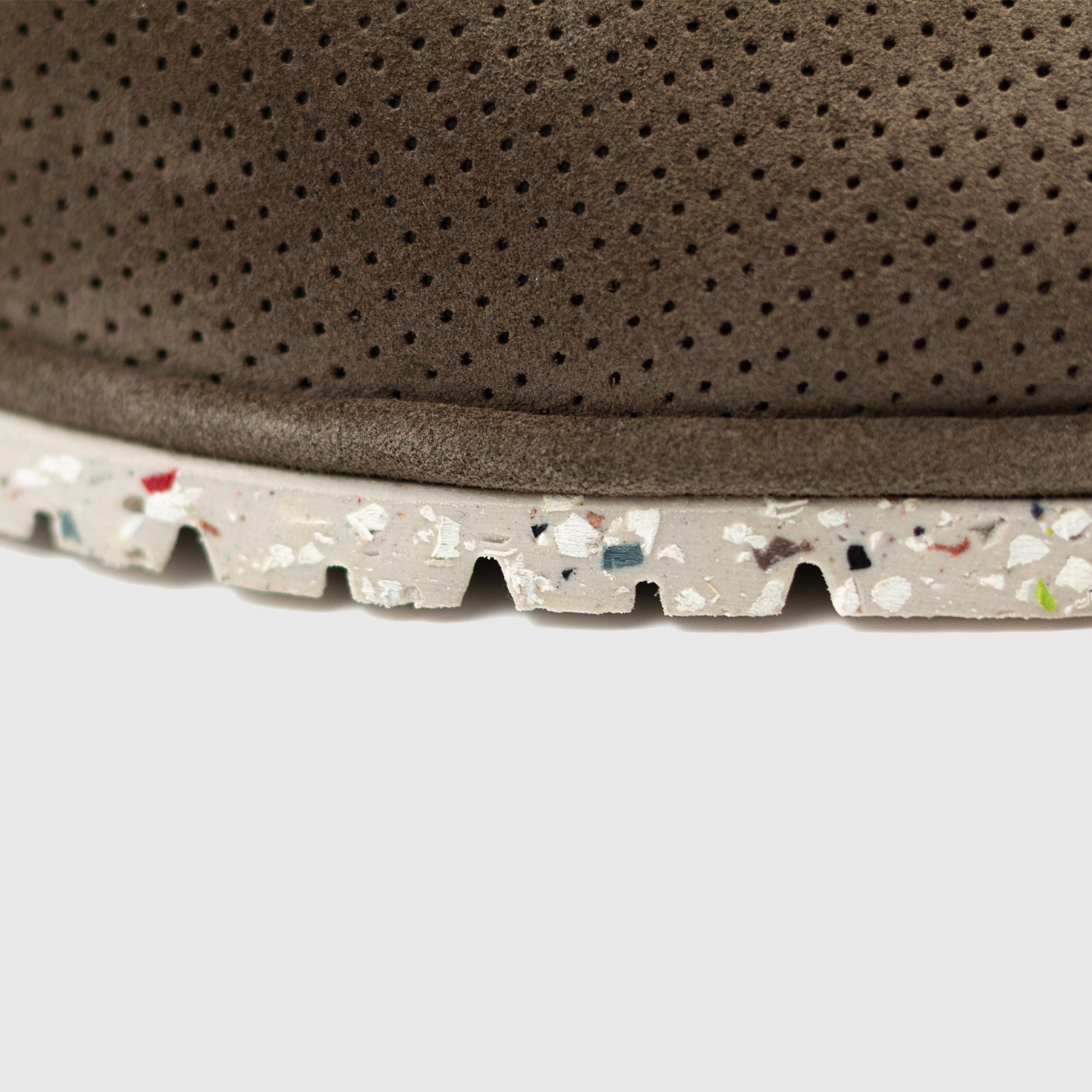 AMBER Perforated Suede Slip-On